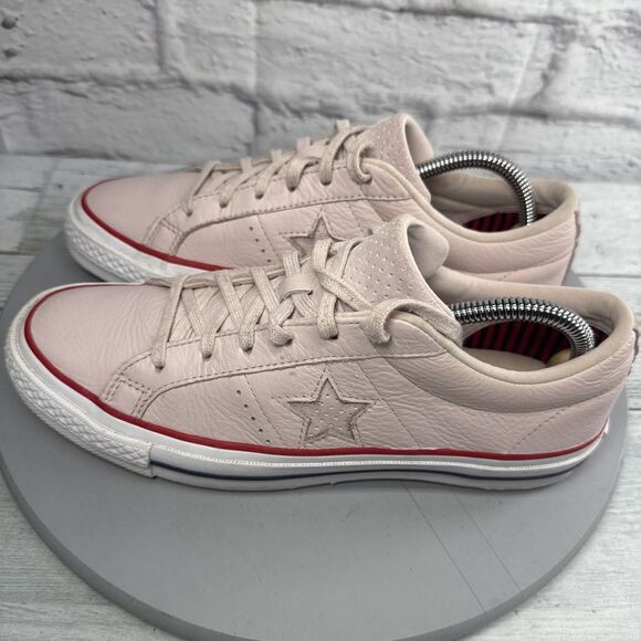 Converse One-Star OX Sakura Barely Rose Pink Leather Sneakers Shoes Women’s 9 - Picture 2 of 14